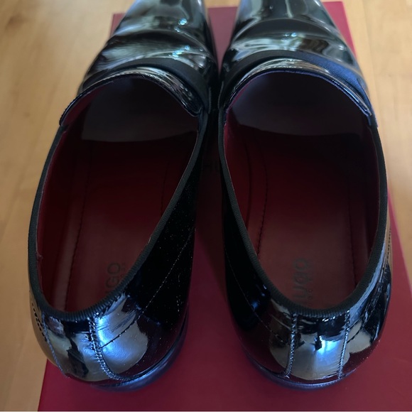 Hugo Boss C-Huver Patent Leather Slip-On Loafers - Picture 3 of 6